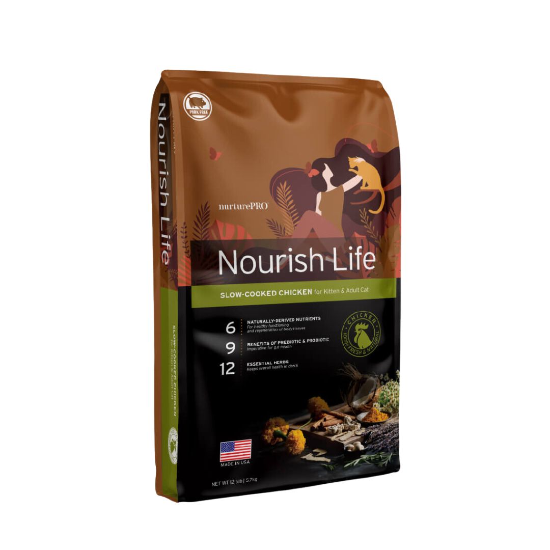 Nurture Pro Cat Nourish Life 5.7kg Slow-cooked Chicken For Kitten & Adult Cat Dry Cat Food