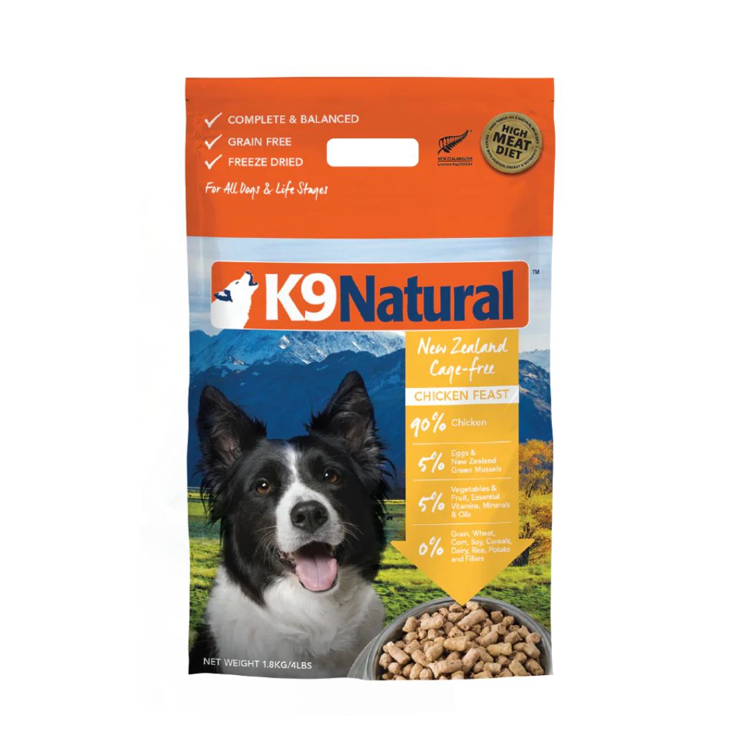 K9 Natural Dog Freeze Dried 1.8kg Chicken Feast Dry Dog Food