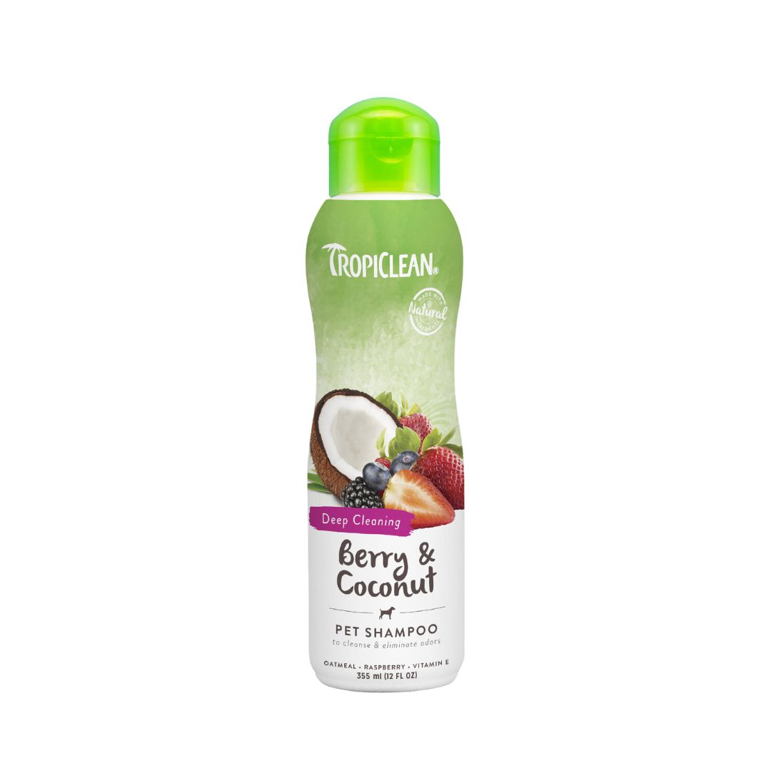 Tropiclean Deep Cleansing Pet Shampoo 355ml Berry & Coconut