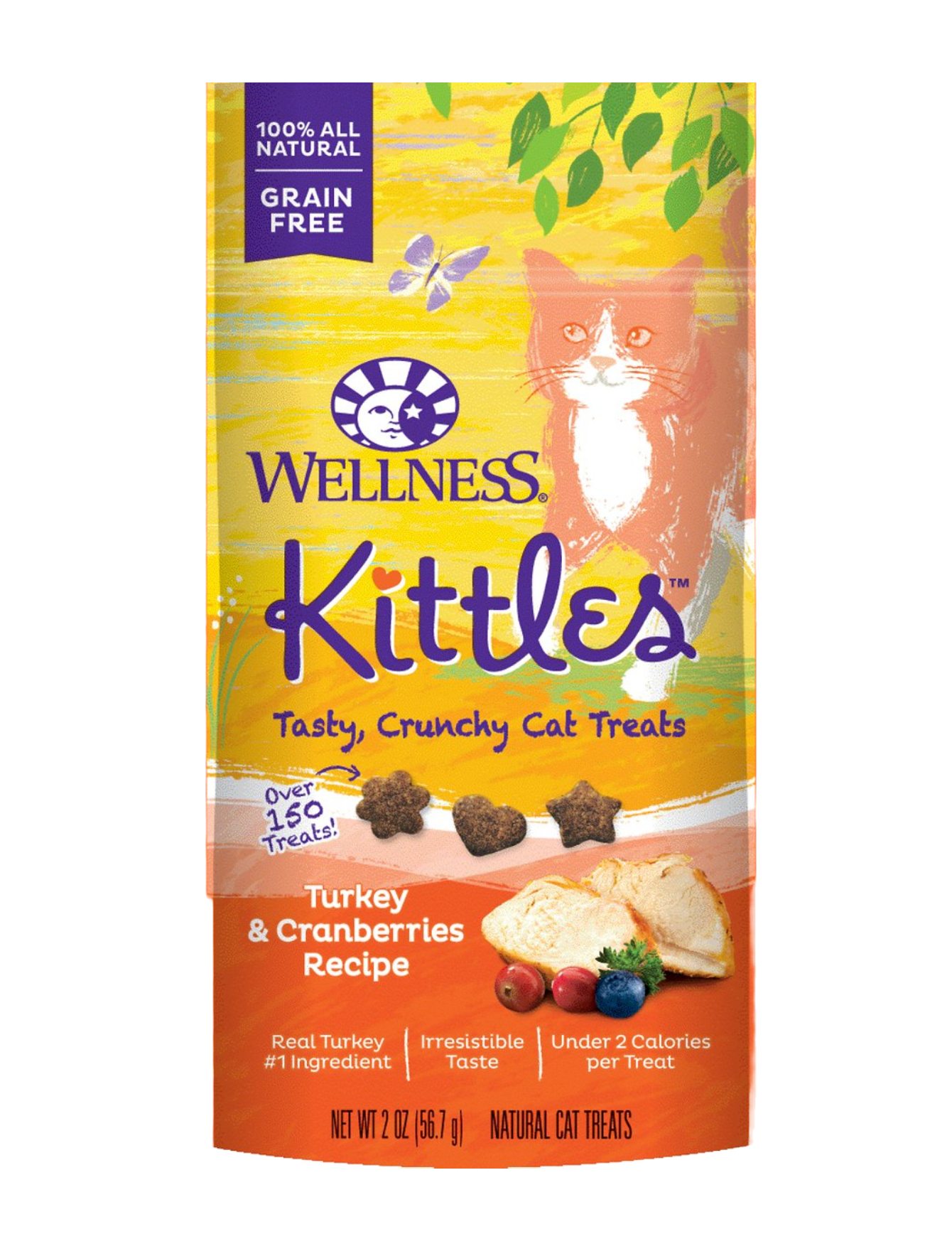 Wellness Kittles Turkey & Cranberries Recipe Cat Treats 57g