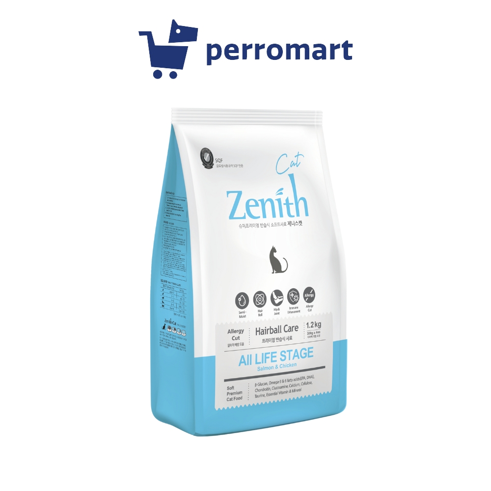 Zenith Cat 1.2kg Soft Kibble Hairball Control Dry Cat Food