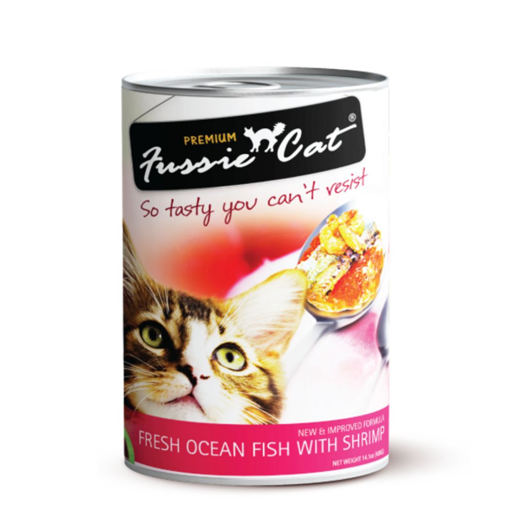 Fussie Cat 400g Fresh Ocean Fish With Shrimp Wet Cat Food