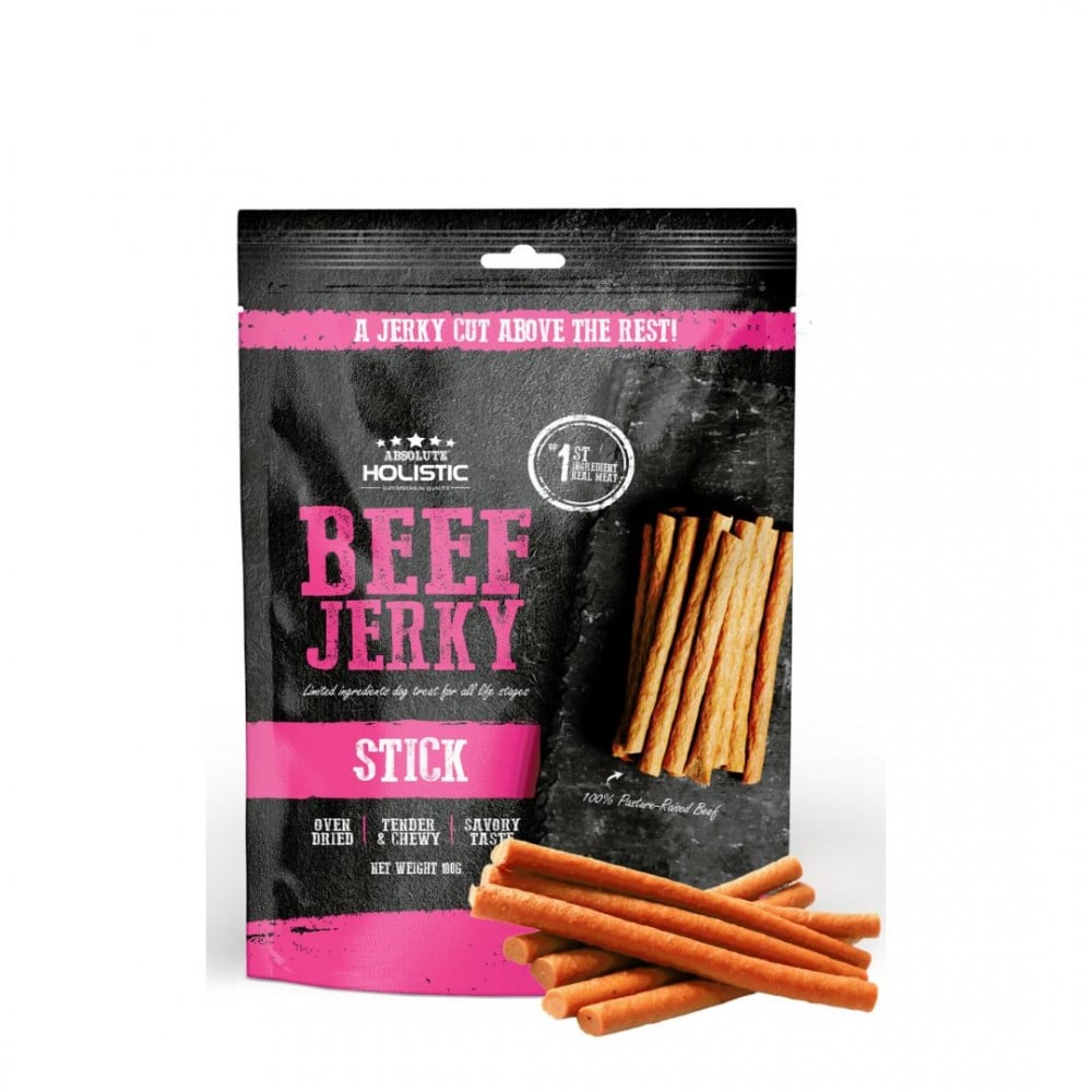 Absolute Holistic Dog 100g Jerky Beef Stick Dog Treat
