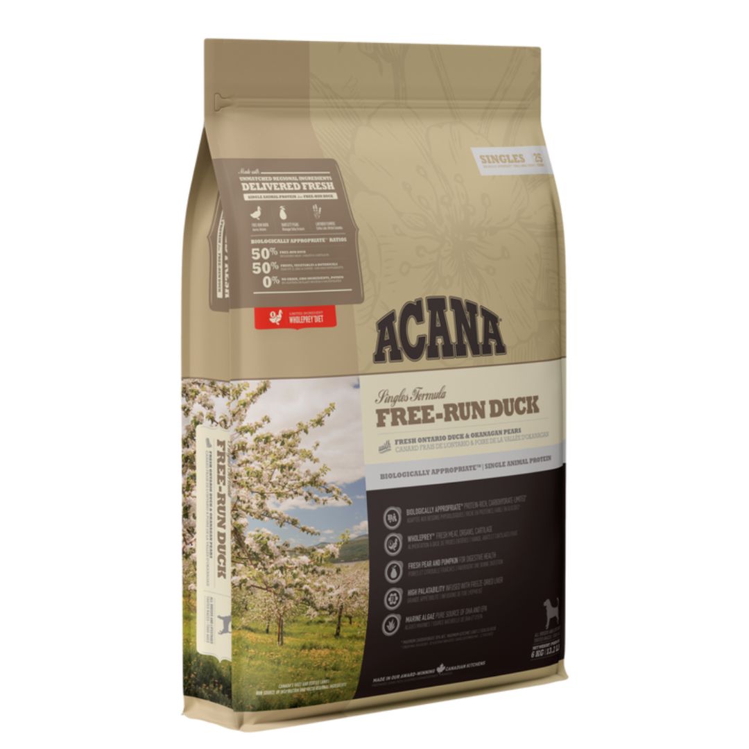 Acana Dog Singles 11.4kg Free-run Duck Dry Dog Food