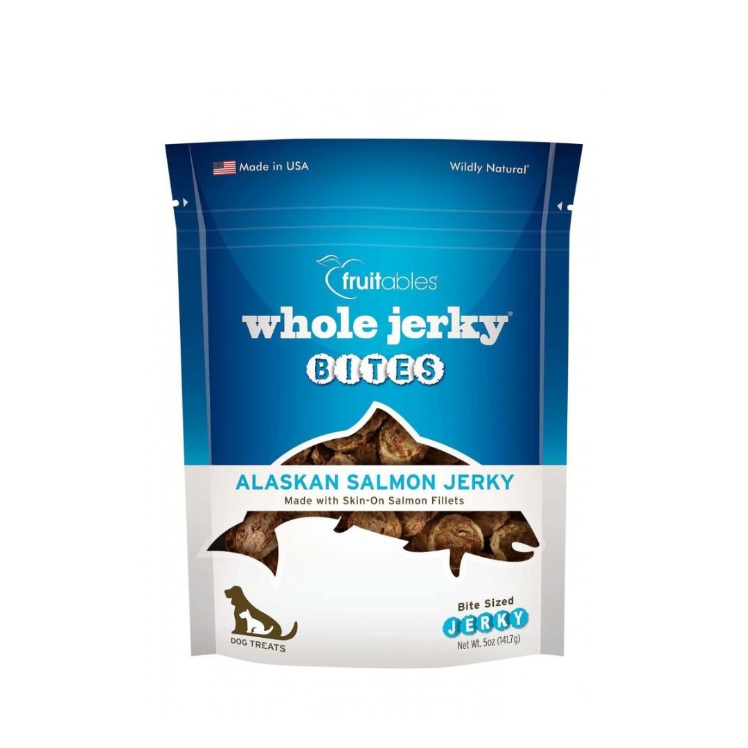 Fruitables Whole Jerky Dog Treats In Alaskan Salmon Dog Treats 140g