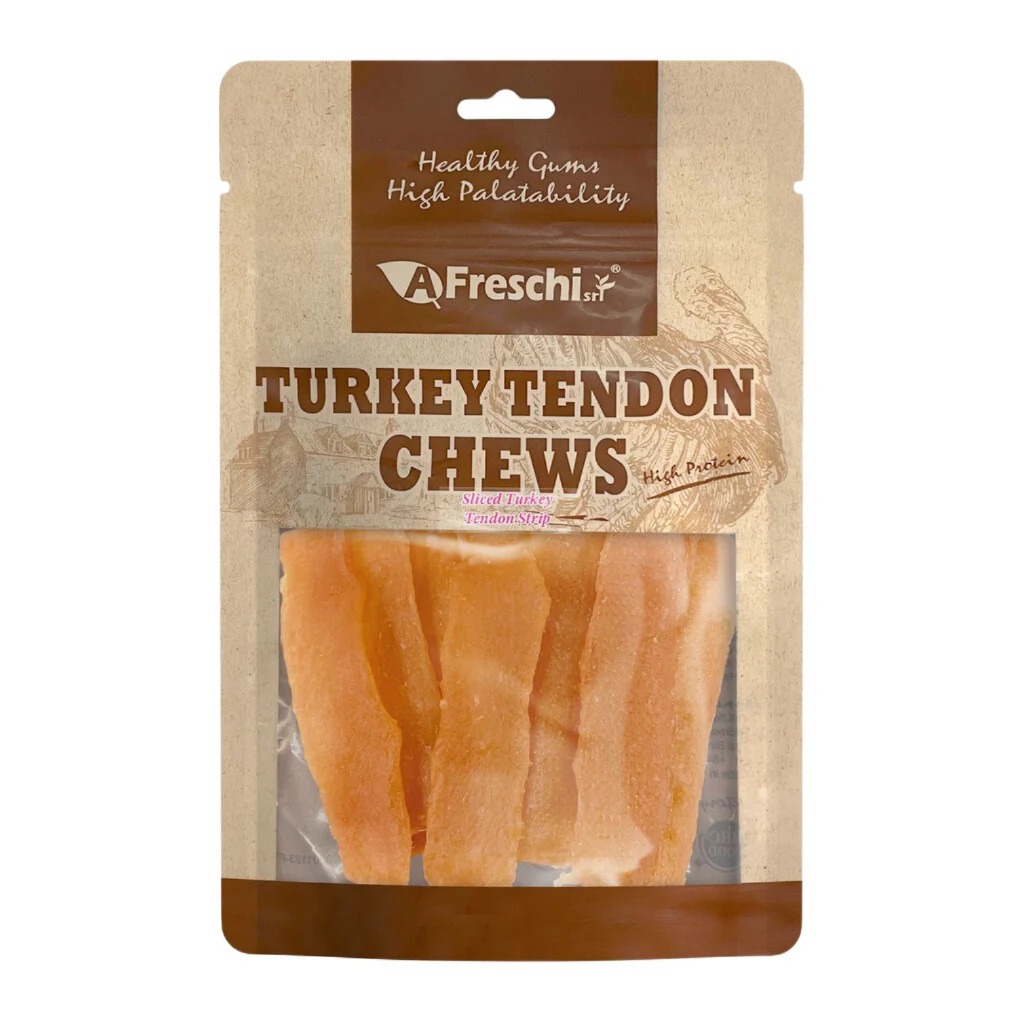 Afreschi Dog 120g Sliced Turkey Tendon Strip Dog Treats