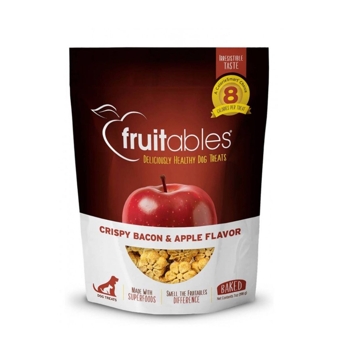 Fruitables Dog 7oz Crispy Bacon & Apple Crunchy Dog Treats