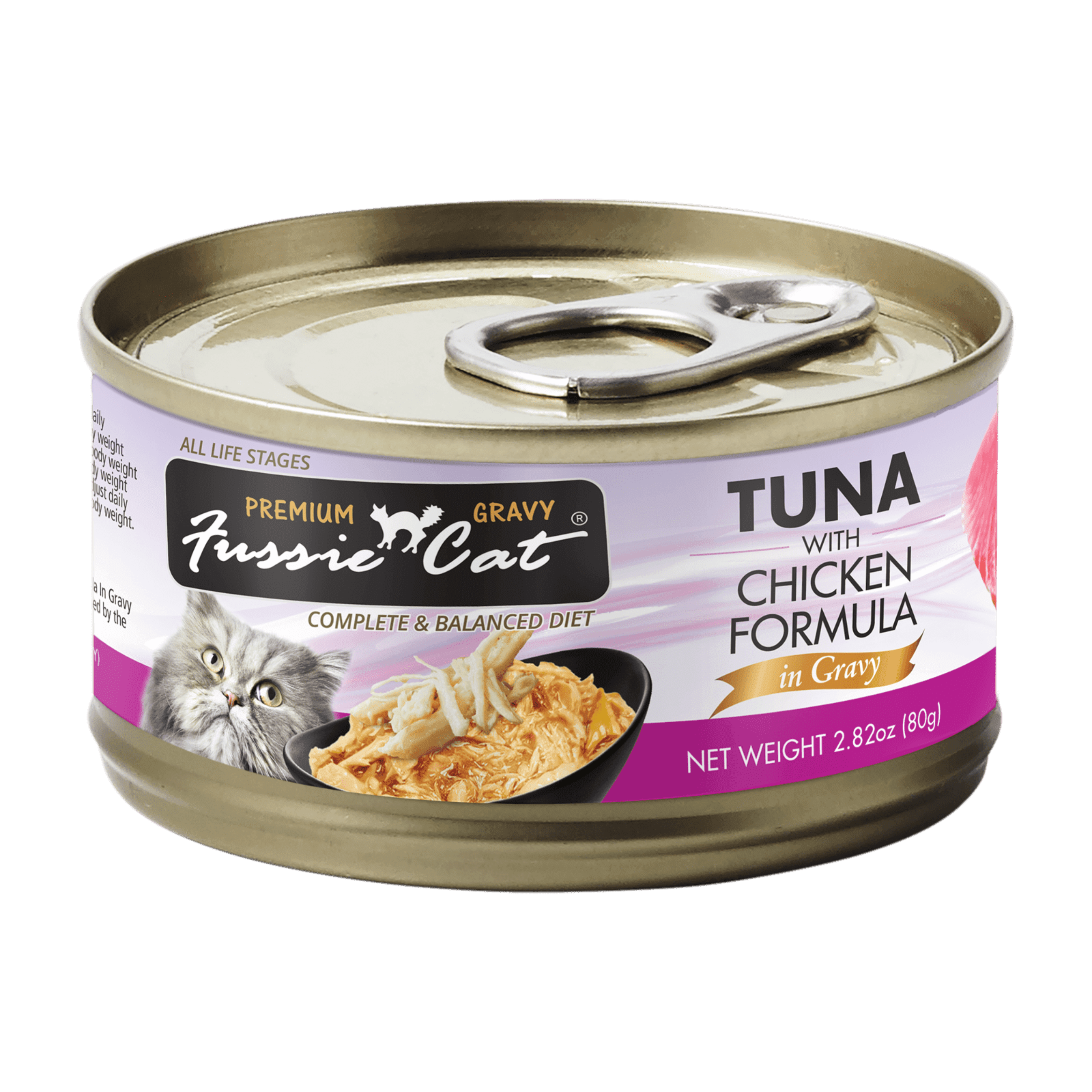 Fussie Cat Premium Gravy 80g Tuna With Chicken Wet Cat Food
