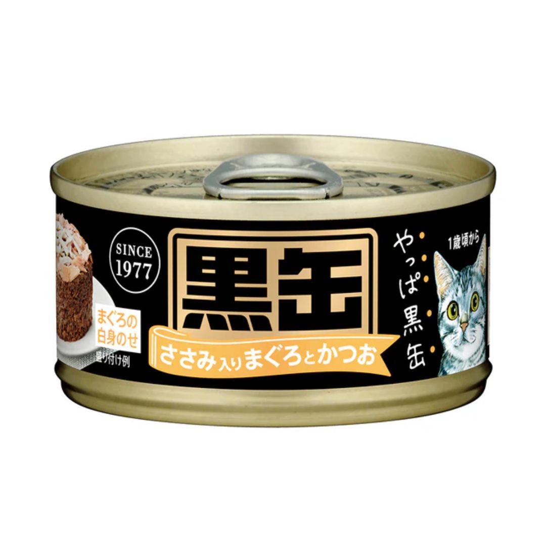Aixia Kuro Can Mini 80g Tuna & Skipjack With Chicken Fillet Wet Cat Food