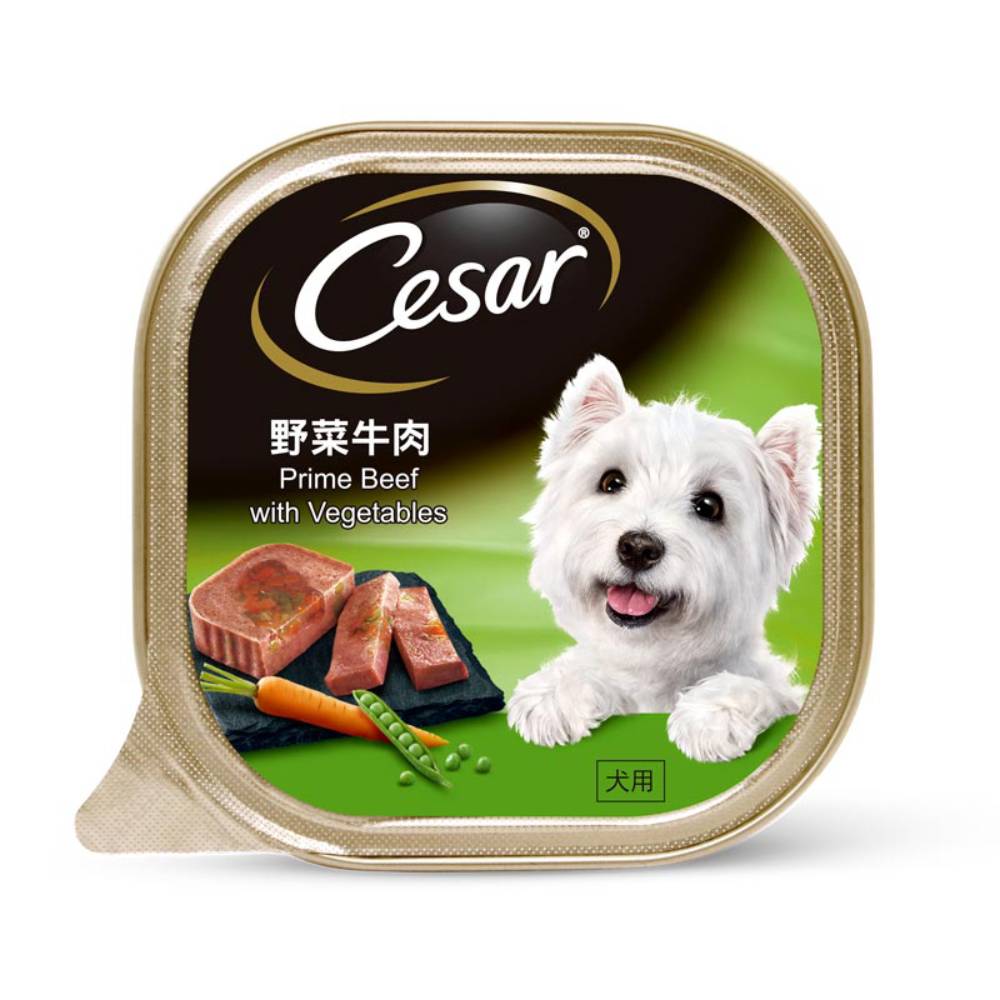 Cesar Dog 100g Prime Beef With Vegetables Wet Dog Food