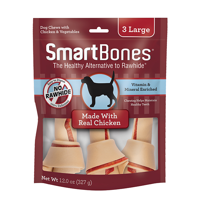 Smartbones Dog 3pcs Classic Bone Chews Large Chicken Dog Treat