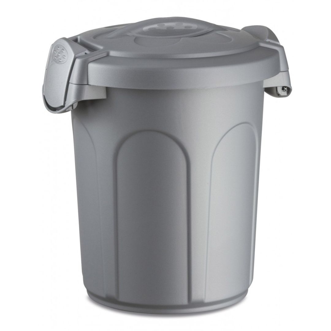 Stefanplast Storage Food Container Silver 46l Large