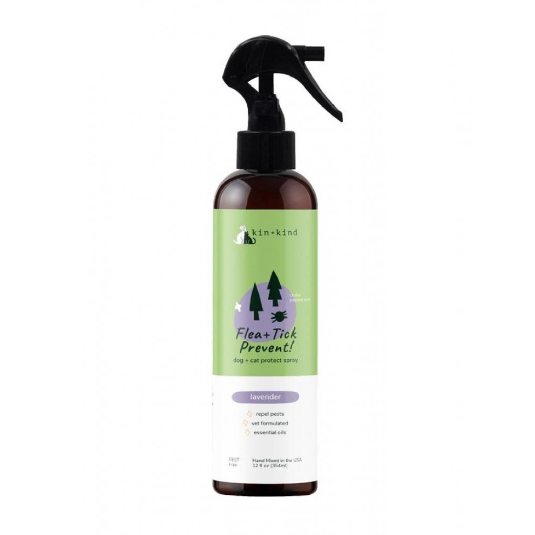 Kin+kind 354ml Flea & Tick Lavender Spray For Dogs