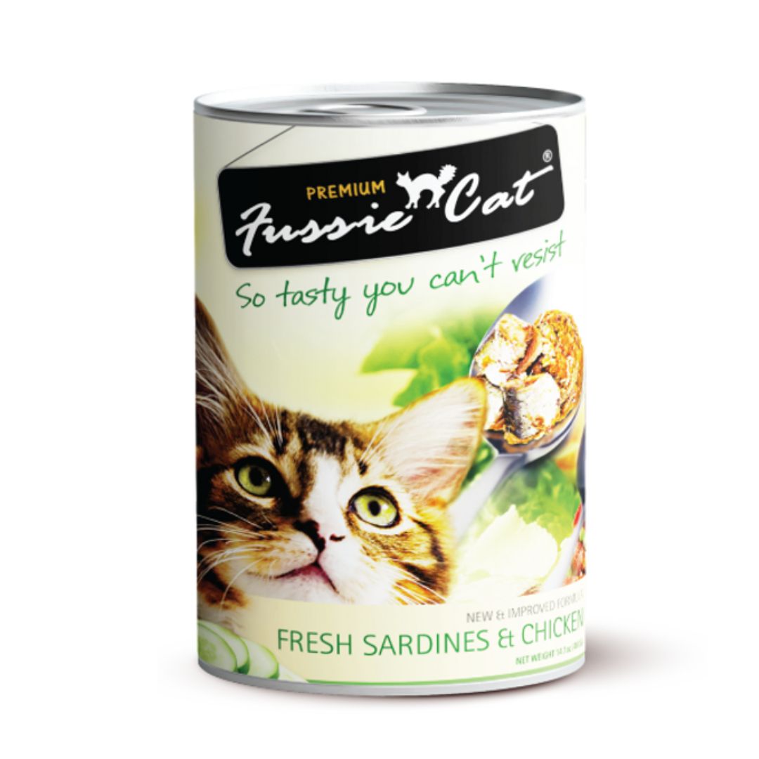 Fussie Cat 400g Fresh Sardine & Chicken Wet Cat Food