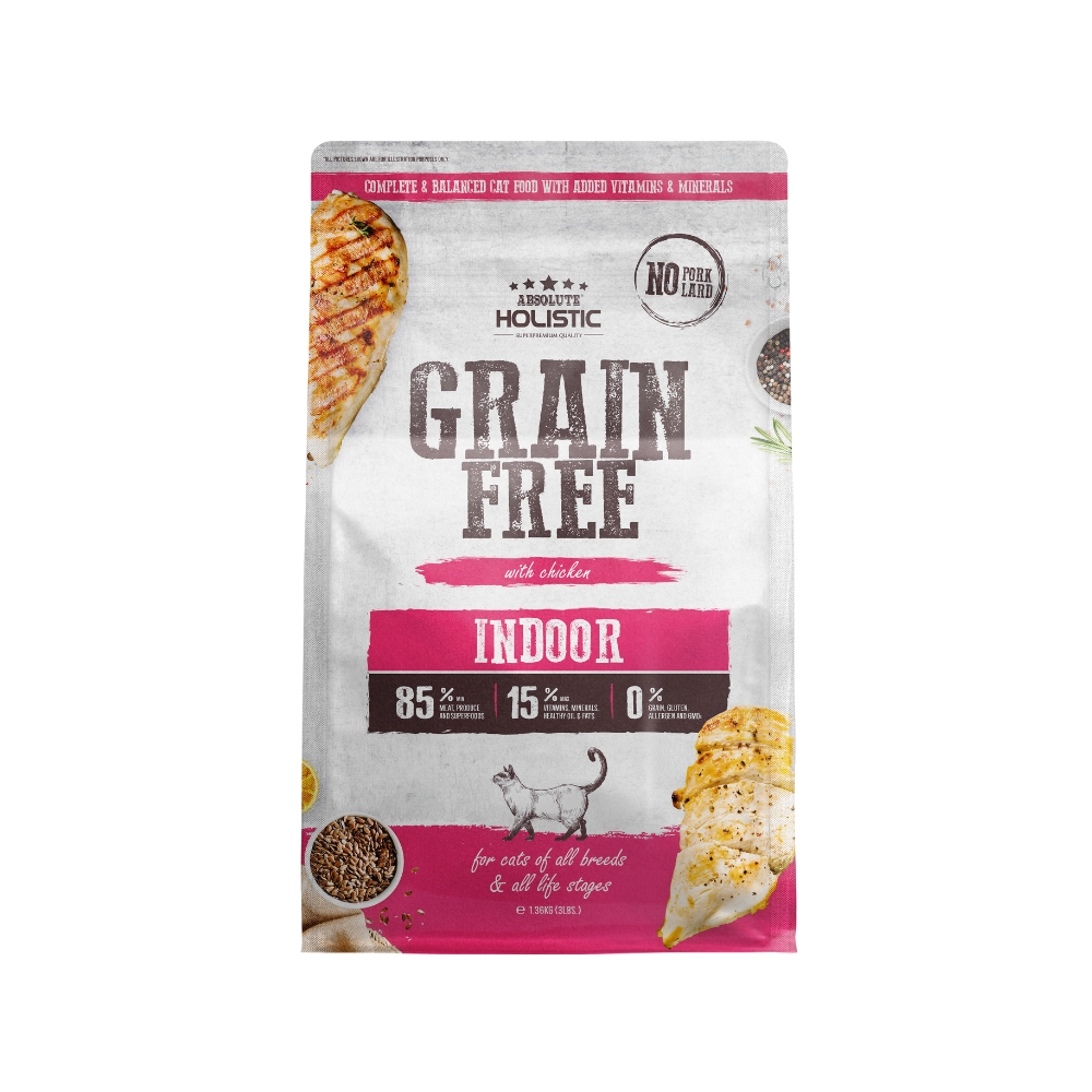 Absolute Holistic Cat 3lbs Grain Free Indoor Dry Cat Food
