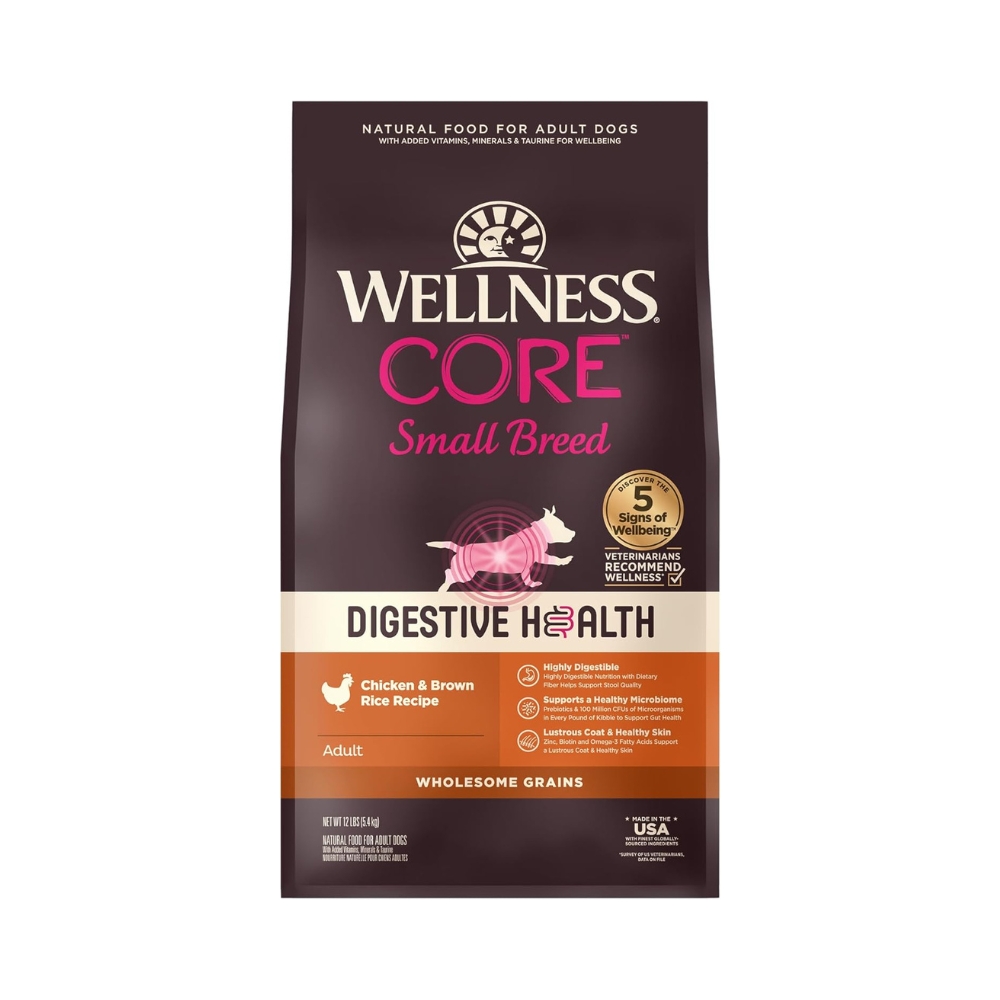 Wellness Core Dog 5.4kg (12lb) Digestive Health Small Breed Chicken Dry Dog Food