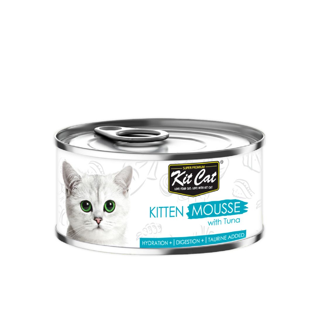 Kit Cat 80g Mousse Canned Kitten Tuna Mousse Wet Cat Food