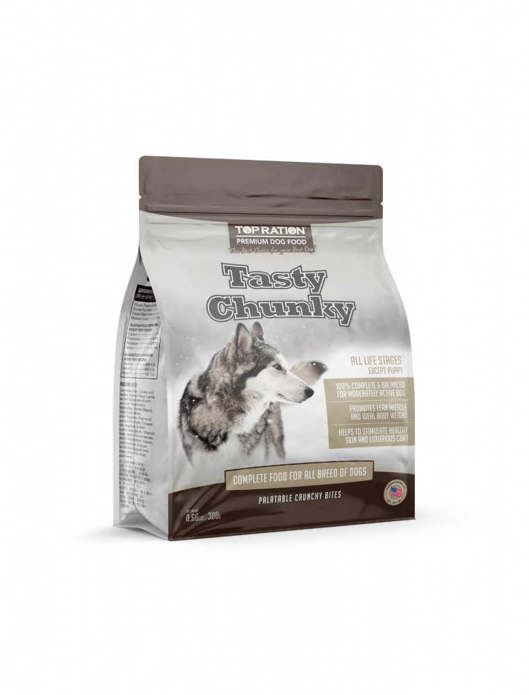 Top Ration Dog 18.14kg Tasty Chunky Dog Dry Food