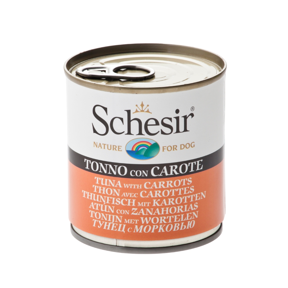 Schesir Dog 285g Tuna With Carrots Wet Dog Food